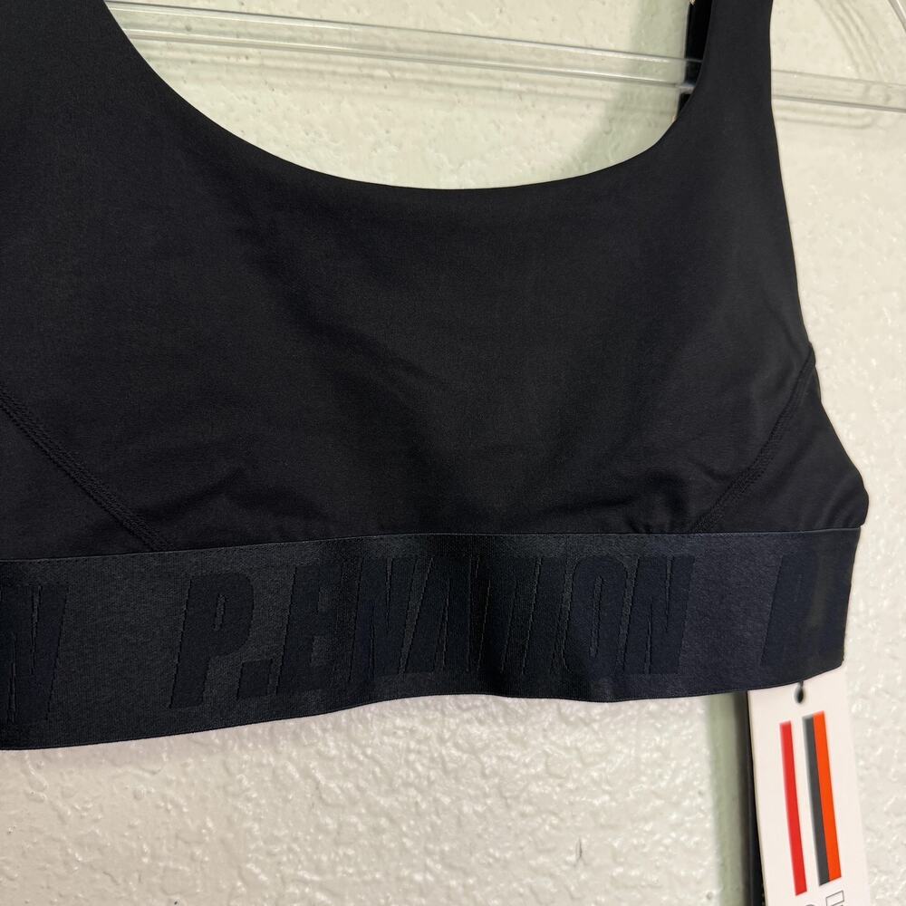 P.E Nation Backcheck Sports Bra Womens XS Black Logo Band NEW - Picture 5 of 7